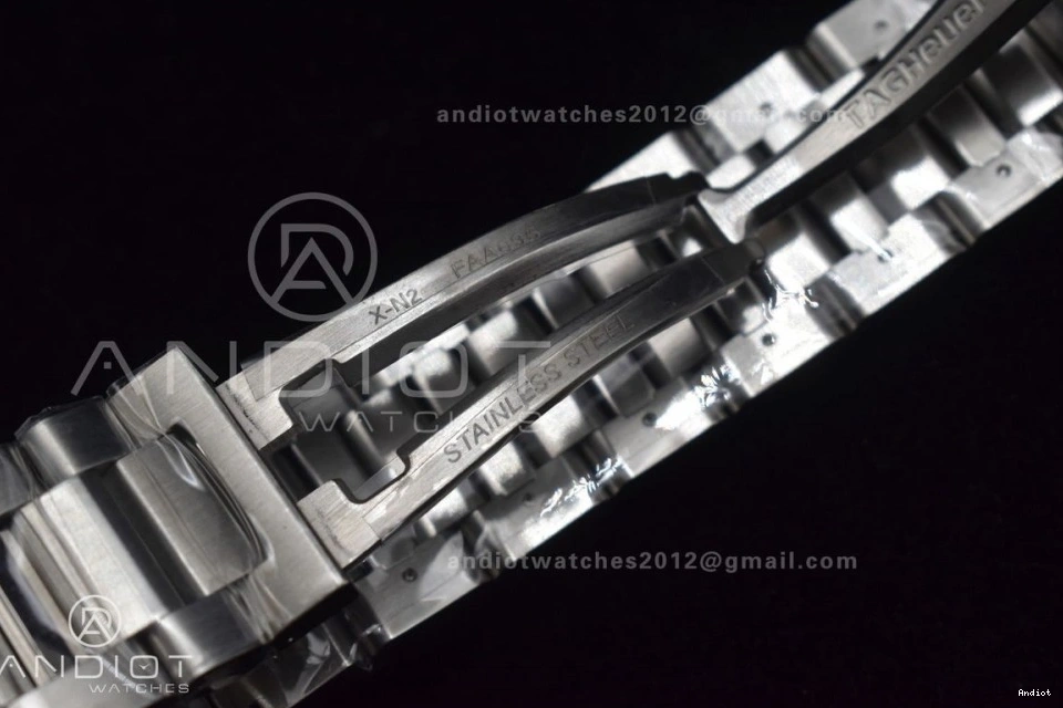 A SS Chrono 1:1 389 SS 01 Calibre Dial XF ZeroBulk on Bracelet Heuer Black Edition Strap Best 0820